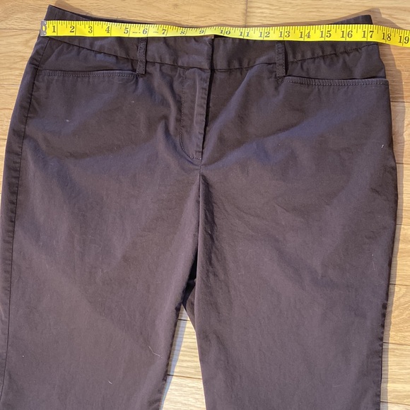 Michael Kors Gramercy Fit Wide Leg Dress pants in brown size 12 - Picture 9 of 13